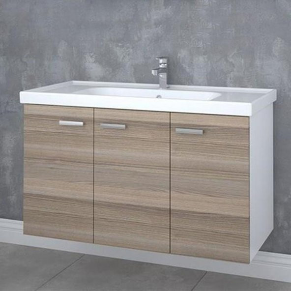 Denko Terra 100 cm MDF Banyo Dolabı Takımı - 2
