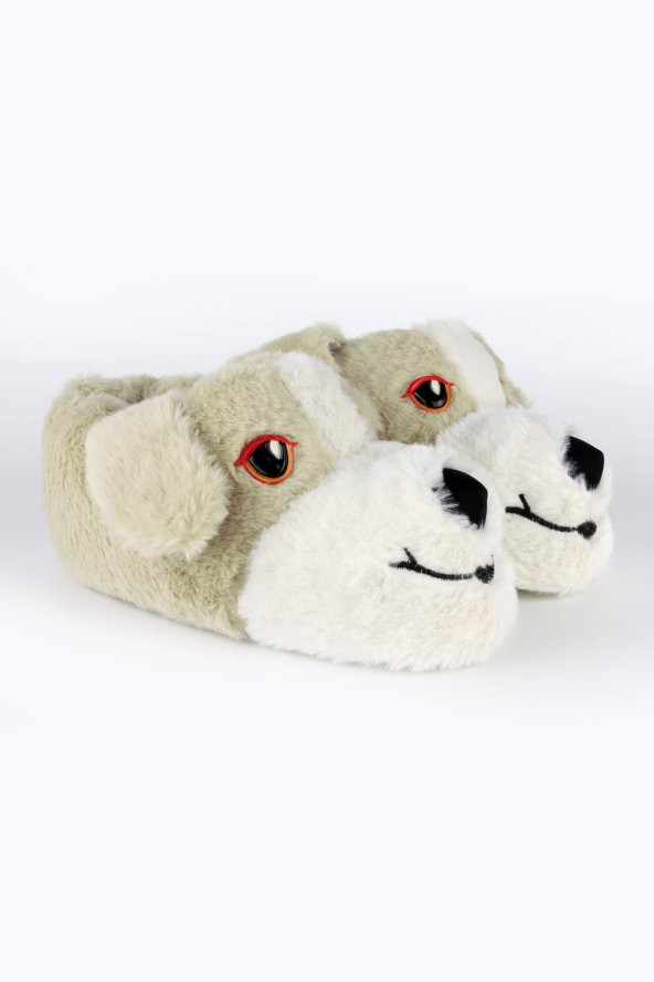 Köpekli Ev Botu Panduf Unisex Fibert Bej - 2