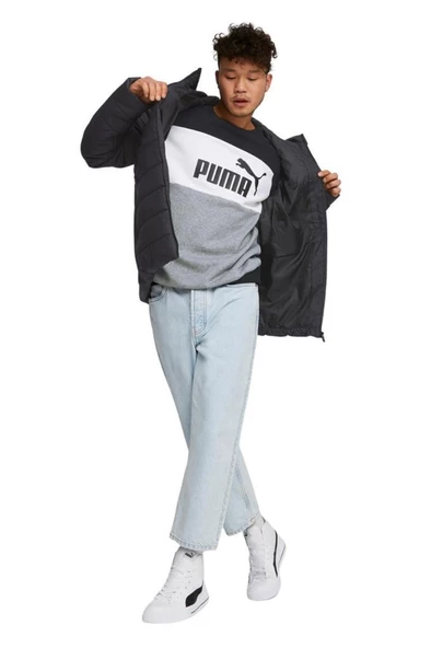 Puma 848938 01 Ess Hooded Padded Jacket Erkek Mont Siyah - 3