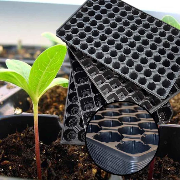 128 GÖZ (2 adet) Viyol FİDE YETİŞTİRME VİYOLÜ FİDAN YETİŞTİRME KABI ÇİLEK SEBZE MEYVE SÜS BİTKİSİ SKULENT FİDELİK - 5