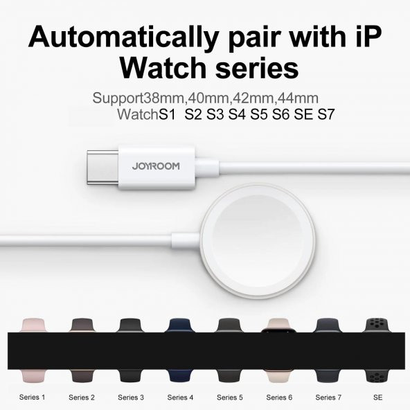 Joyroom S-İW004 Manyetik Type-C Giriş İphone  Watch Kablosuz Şarj Aleti - 3