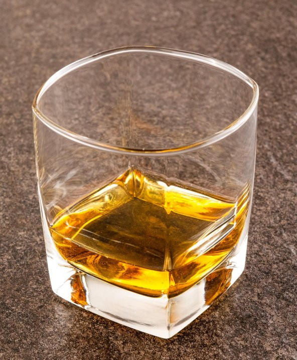 Perlotus 300 cc Sterlin Serisi Tekli Dört Köşeli Viski Bardağı Babalar Günü - 2