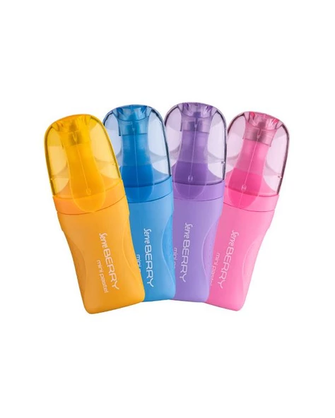Serve Berry Mini Pastel Fosforlu Kalem 4lü - 2