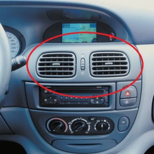 Renault Megane 1 Kalorifer Havalandırma Difizörü Orta Sağ Yeni Model - 5