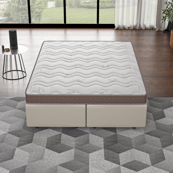 Mobpazar Full Ortopedik Bamboo Açelya Yatak,Nefes Alan Örme Kumaşlı,120x200 cm - 2