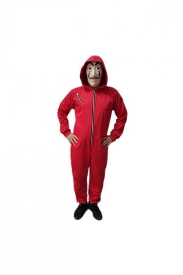 UNİSEX ÇOCUK VE YETİŞKİN LA CASA DE PAPEL KOSTÜM KIYAFETİ
