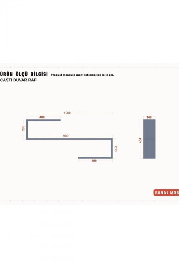 Trend Beyaz Parlak Duvar Rafı - 4