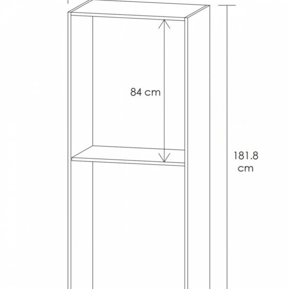 Ünüvar Konsept Vegas GarDört Kapaklı Askı Ve Raflı Gardrop - Resim 5