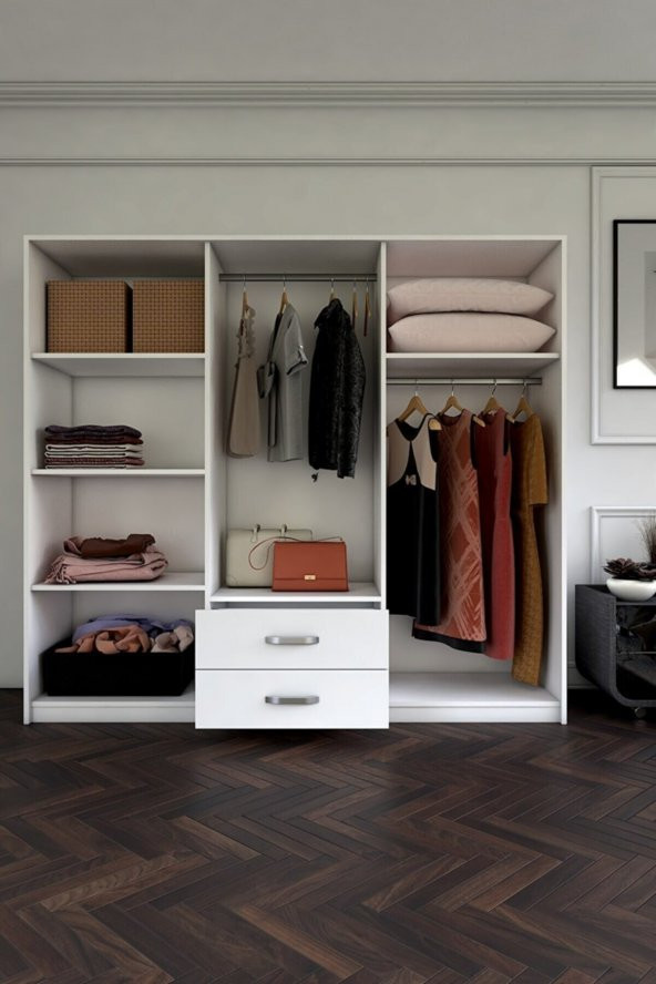 Ünüvar Konsept Polo 6 Kapı 2 Çekmeceli Gardrop - Resim 2