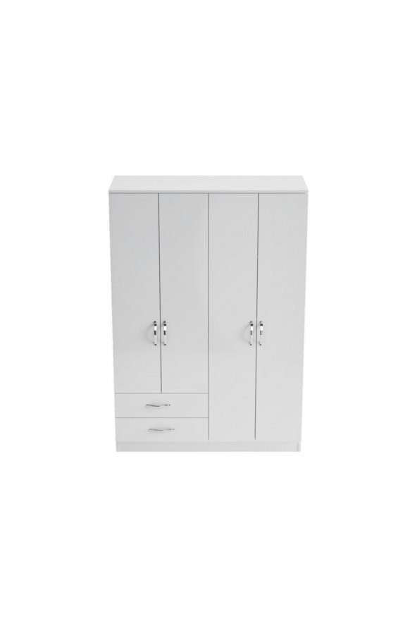 Bieno 4 Kapak 2 Çekmeceli Gardırop - Resim 5