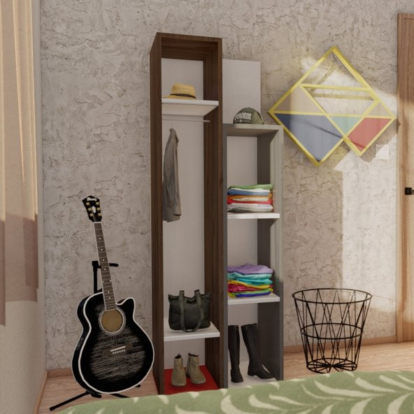 Emre İki Kapaklı Gar- (Antrasit-Ceviz) - Resim 2