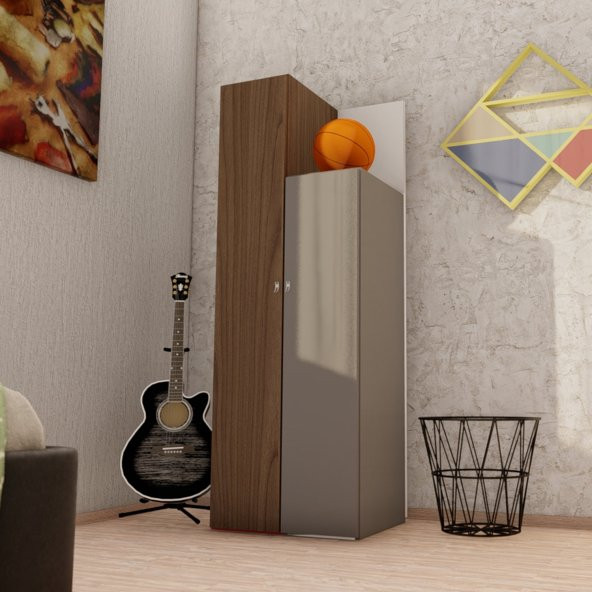 Emre İki Kapaklı Gar- (Antrasit-Ceviz) - Resim 4