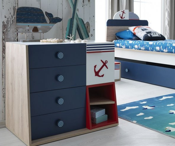 Rengarenk New Ocean  Şifonyer - Resim 2