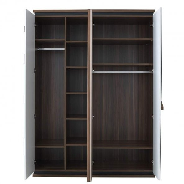 RENGARENK Next 3 Kapaklı  Gardrop - Resim 2