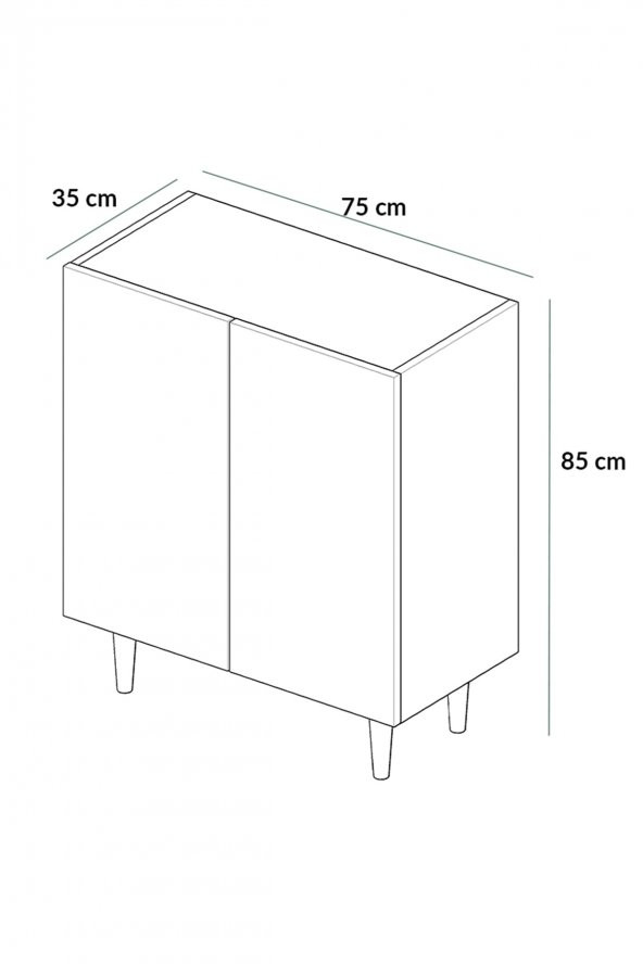 Ayakkabılık Midi - Ceviz - 4