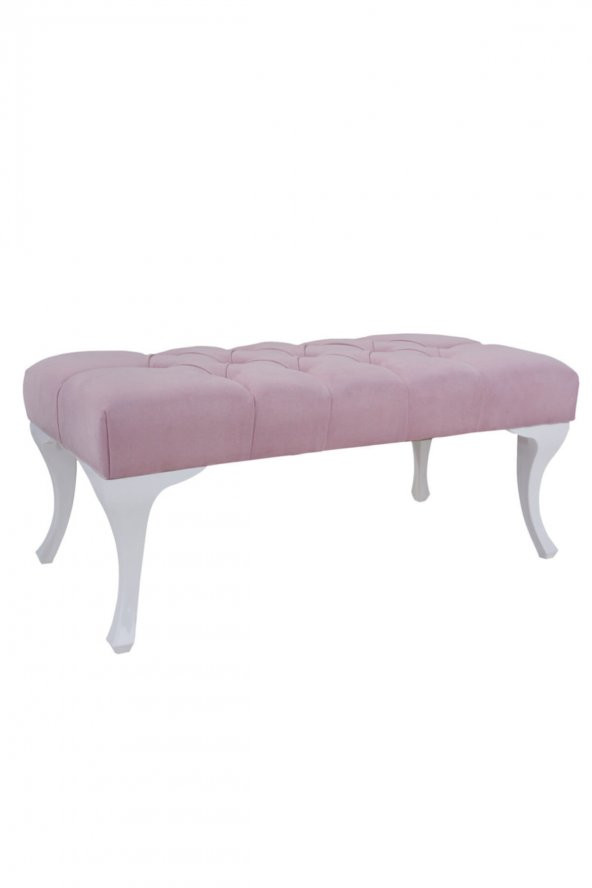 Kozan Puf & Benç 45*90-Pls Ayak Silenebilir Kumaş Pembe K1