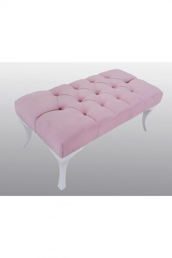 Kozan Puf & Benç 45*90-Pls Ayak Silenebilir Kumaş Pembe K1 - 2