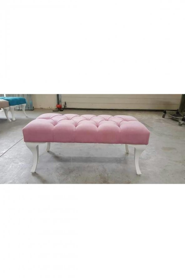 Kozan Puf & Benç 45*90-Pls Ayak Silenebilir Kumaş Pembe K1 - 5