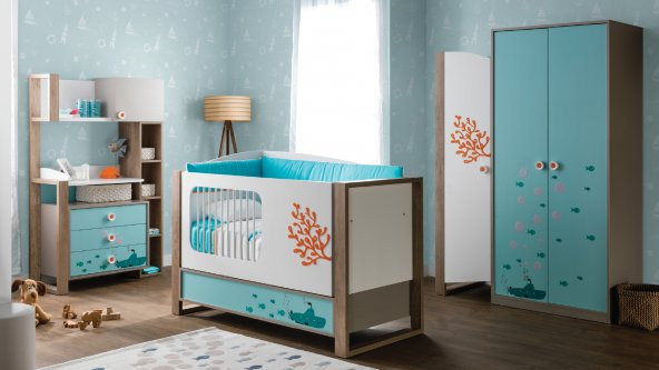 Rengarenk Deep 3 Kapaklı  Gardrop - Resim 3