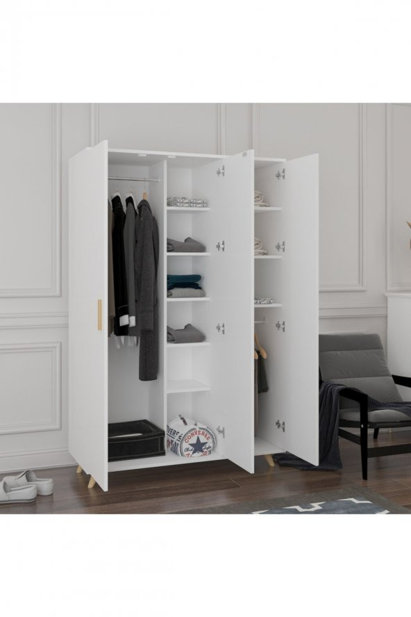 Ünüvar Konsept 3 Kapaklı Gardırop - Resim 4