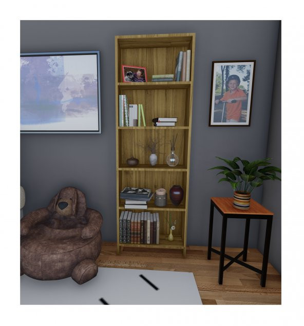 Ünüvar Konsept Emre 5 Raflı Kitaplık - Resim 4