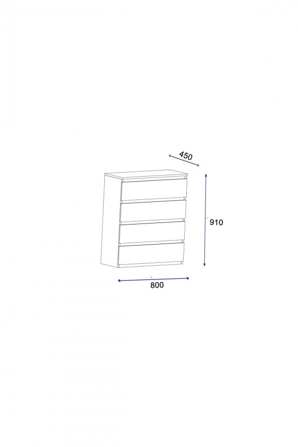 Ünüvar Konsept Uraz Şifonyer - Resim 5