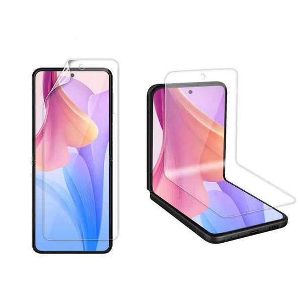 Vendas Samsung Galaxy Z Flip 4 Uyumlu 3D Side Glass Ekran Koruyucu