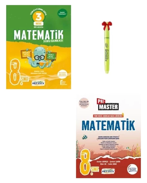 LGS 8.Sınıf 3.Nesil Matematik ve PRE Master Matematik Soru Bankası