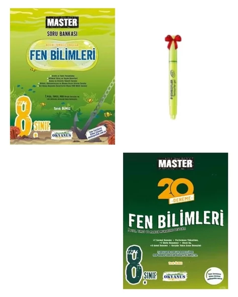 LGS 8.Sınıf Master Fen Soru Bankası ve Master Fen Deneme