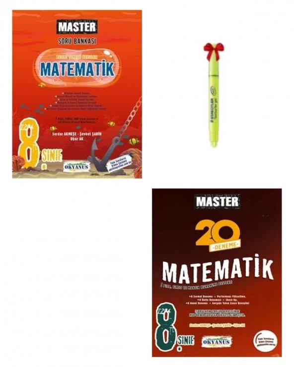 LGS 8.Sınıf Master Matematik Soru Bankası ve Master Matematik Deneme