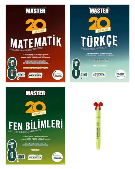 LGS 8.Sınıf Master Matematik Türkçe Fen Bilimleri Deneme