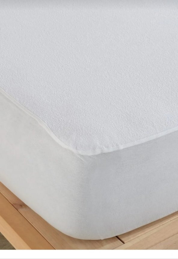 PAMUKLU 180 X 200 CM FITTED SIVI GEÇİRMEZ YATAK ALEZİ KORUYUCU TULUM BEYAZ RENK Yatak Çarşafı Lastikli - 5