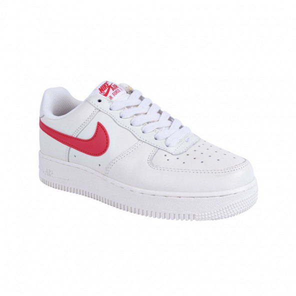 Nike Nike Air Force 1 07 315122-126 Unisex Spor Ayakkabı Kırmızı Logo