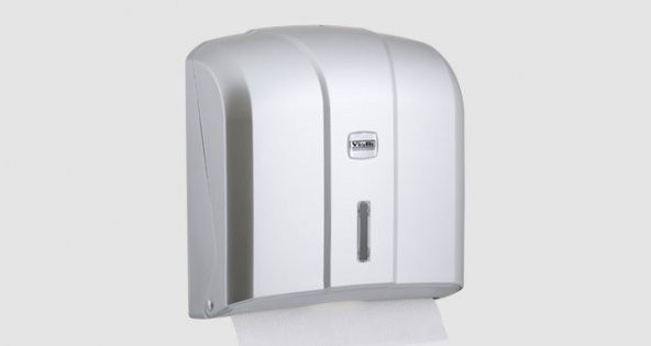Vialli Kh300M Z Katlı Pratik Banyo Mutfak Kağıt Havlu Dispenseri 300 Lü Gri - 2
