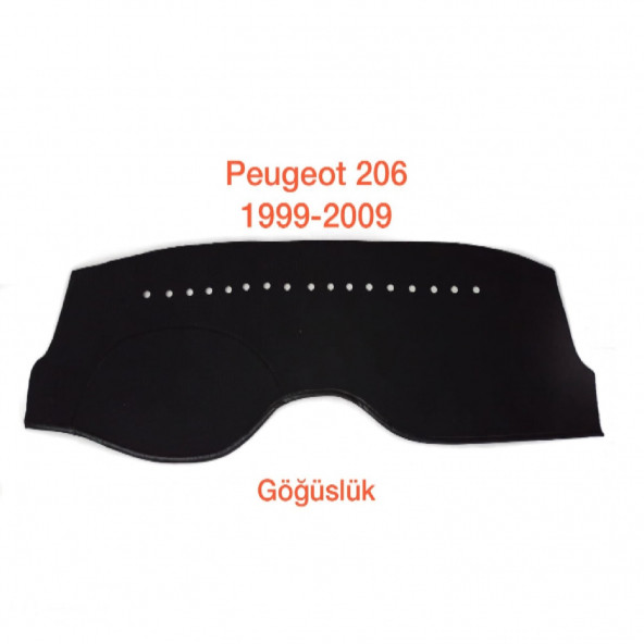 PEUGEOT 206 1999-2009 ARASI DERİ KAPİTONE TORPİDO KORUYUCU ÖRTÜ