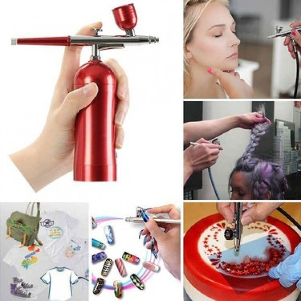 ROX 0068 Kendinden Kompresörlü Şarjlı AirBrush Boya Tabancası