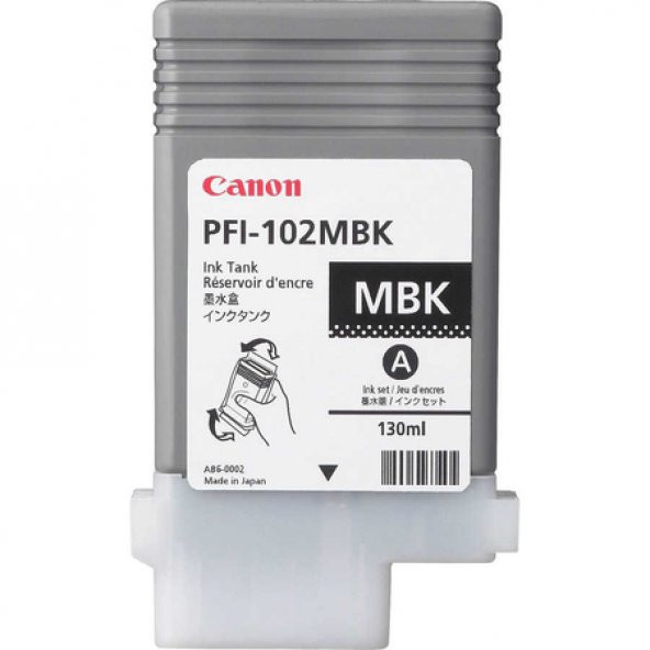 Canon PFI-102MBK/0894B001 Mat Siyah Muadil Kartuş - 1