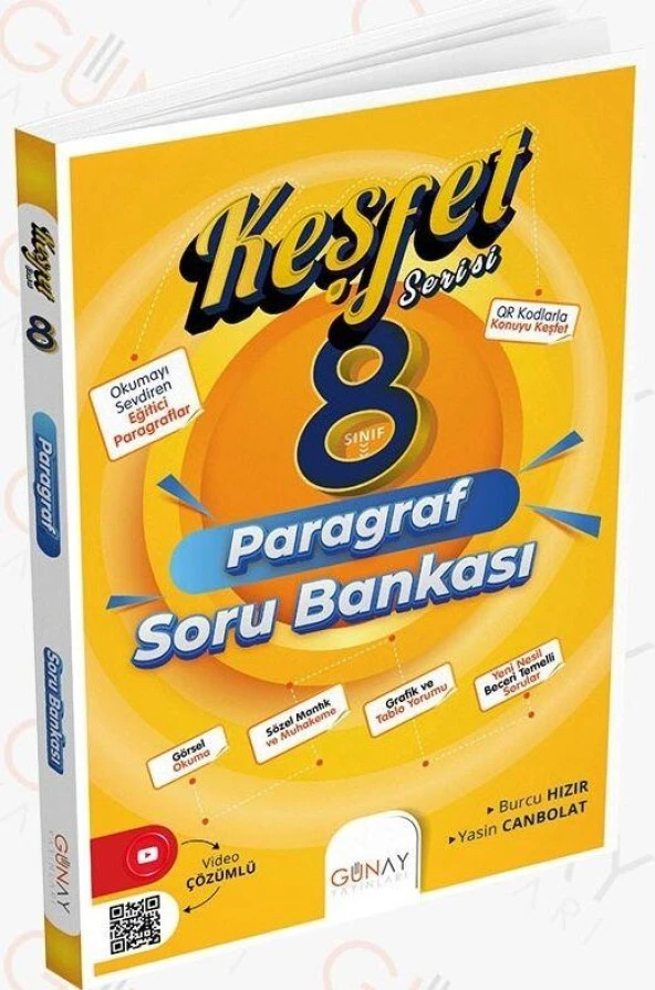 8. Sınıf Paragraf Soru Bankası Günay Yayınları