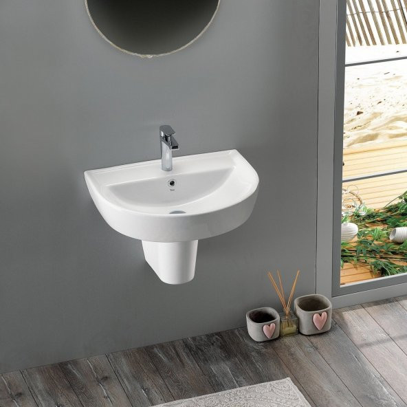 TURKUAZ Bella Lavabo 50x60 cm (Bella Uzun Ayaklı) - 2
