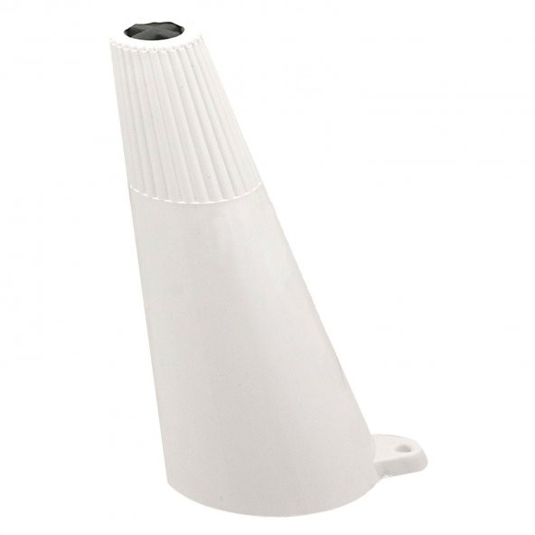 Beyaz Açılı Konik Ayak Mobilya Baza Koltuk Puf Ayağı 12 cm - 4