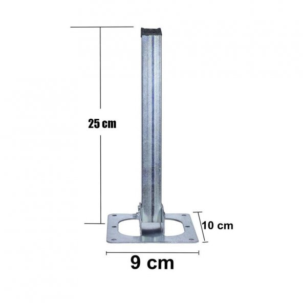Sofra Ayağı Metal Çinko Katlanır Yer Sofrası Sini Altı 25 cm - 3
