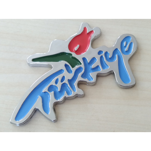 Türkiye yazısı MAVİ 10,5cm (Türkiye Logosu) Türkiye Arması