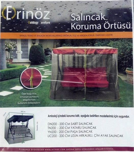 Erinöz 3 Kişilik Salıncak Koruma Örtüsü - 3