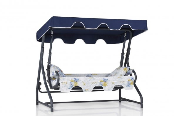 Erinöz Olea 3 Kişilik Yatarlı Salıncak - Bahçe Balkon Teras Salıncağı - 3