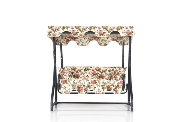 Morus 2 Kişilik Bahçe Salıncağı - İngiliz Gülü - 2