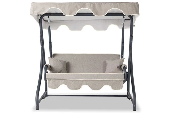 Erinöz Morus 2 Kişilik Bahçe Balkon Teras Salıncağı - Kırçıllı Gri - 2