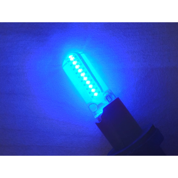 T10 DİPSİZ LED AMPUL (CANBUS SİLİKONLU) MAVİ 12V (2ADET FİYATI) T10 PARK, SİNYAL, PLAKA AMPULU