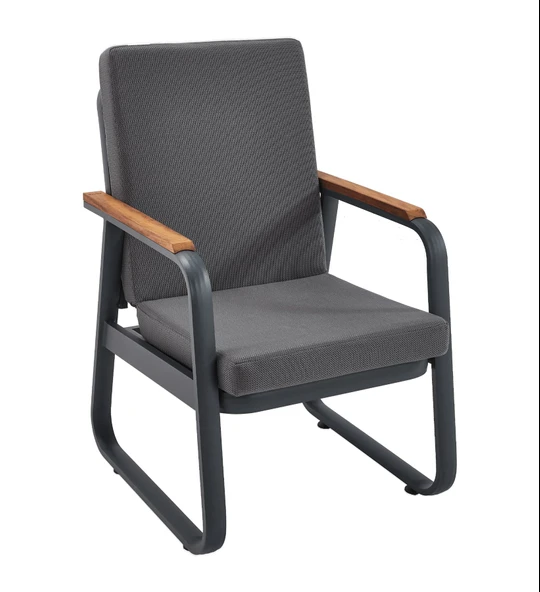 Erinöz Bella Bahçe Balkon Sandalyesi - Antrasit ürün görseli 1