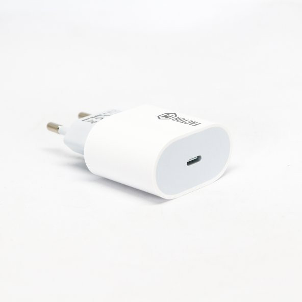 Factor M PD20W Quick Charger 20W­ Type-C to Type-C 2M Kablolu Şarj Set Beyaz - 5