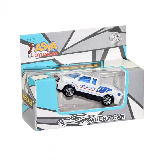 16188-1688-11F Metal Ambulans Araçları -Asya Oyuncak - 8